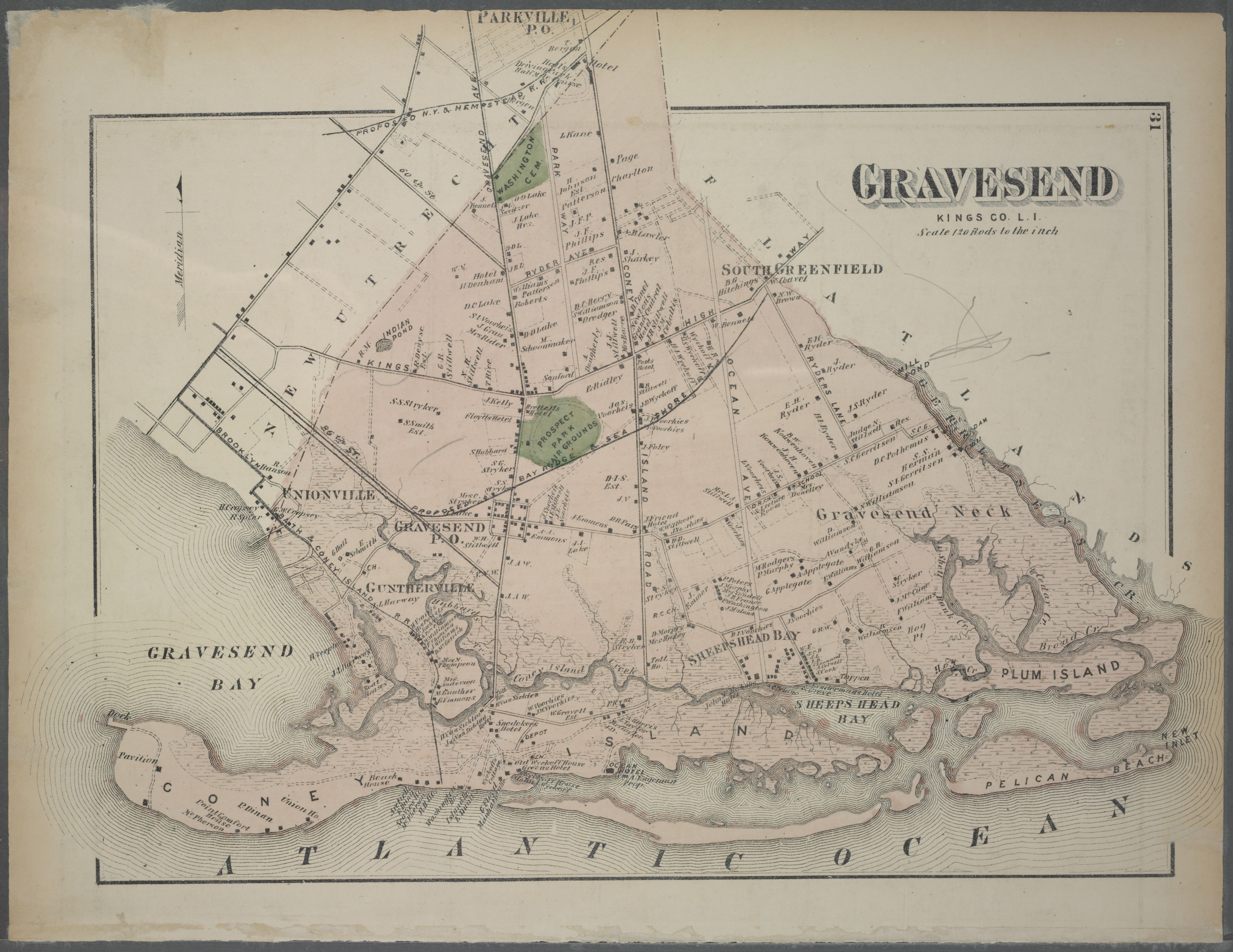 Gravesend Map